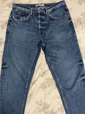 Zara Men's Medium Blue Straight Jeans